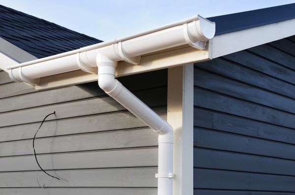 PVC Rain Gutter Installation in Frisco